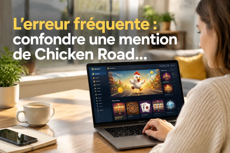 L’erreur fréquente : confondre une mention de Chicken Road avec une offre vérifiée