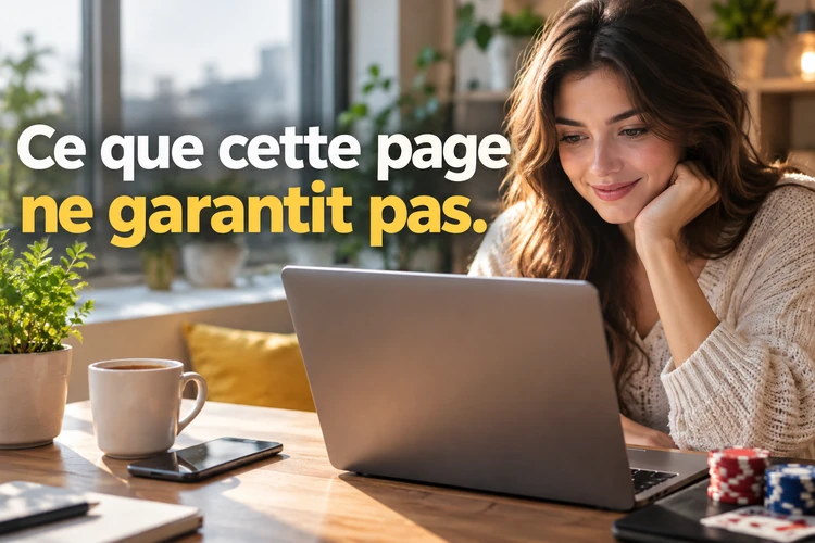 Ce que cette page ne garantit pas